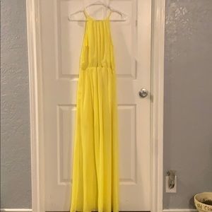 Yellow dressy maxi